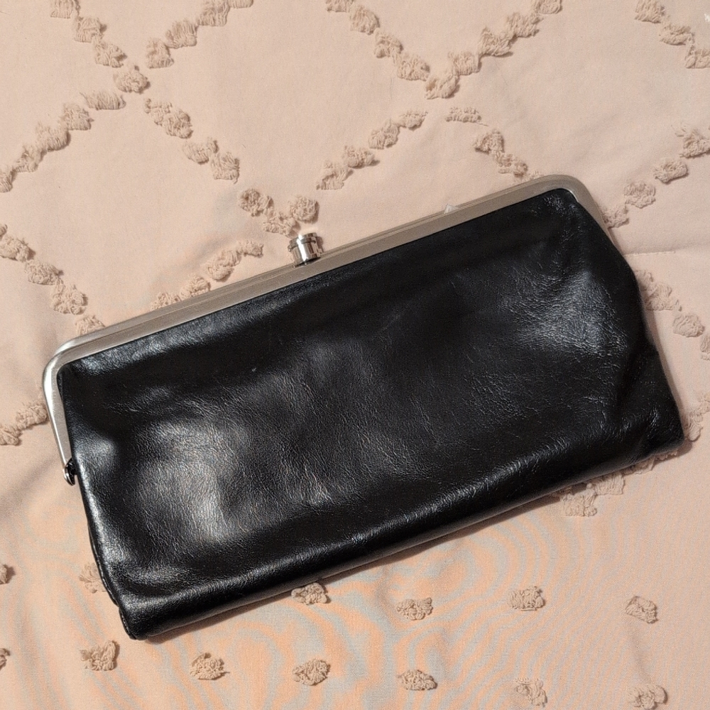 Black Leather Clutch